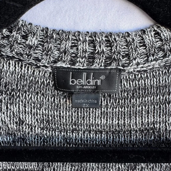 Gray Cable Knit Button-Up Cardigan Longline, Cozy & Stylish, Size 2X - Picture 3 of 8